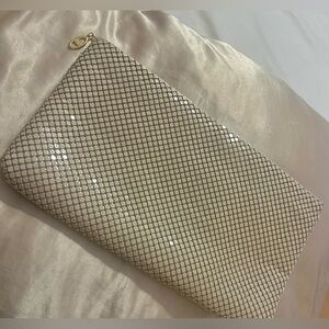 Elegant Cream Clutch/Crossbody Bag